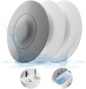 HUAERSICO 3er Set Tapon BañEra, TapóN De Lavabo con FuncióN De Colador De Pelo, Colador De DesagüE De, TapóN De Goma para BañEra En La BañEra, Ideal para BañArse Y Remojarse En La BañEra