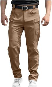 Febteebou Cargo Pants for Men Lightweight Tactical Hiking Pants Stretch Waterproof Quick Dry Work Trousers with Multi Pockets