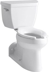 Kohler K-3578-0 Two-Piece Elongated Toilet Bowl 1.0 GPF White