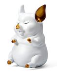 HAUCOZE Piggy Bank Coin Money Bank Pig Statue Gifts Modern Sculpture Home Decor Figurine Polyresin Arts Crafts Tirelire White 21cm