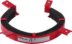 HoldRite HydroFlame 4 Inch Firestop Pipe Collar, PVC, CPVC, FRPP, ABS, PVC/ABS, HF-PC-0400