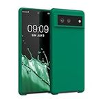 kwmobile Case Compatible with Google Pixel 6 Case - TPU Silicone Phone Cover with Soft Finish - Emerald Green