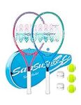 23” 25” 27” Kid Adult Tennis Racket 3 Pack Men Women Tennis Racquet Set for Beginner and Professional with Bag Tennis Ball Overgrips Vibration Damper