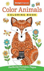 Color Animals Coloring Book: Perfectly Portable Pages (On-the-Go! Coloring Book) (Design Originals) Extra-Thick High-Quality Perforated Pages in Convenient 5x8 Size Easy to Take Along Everywhere