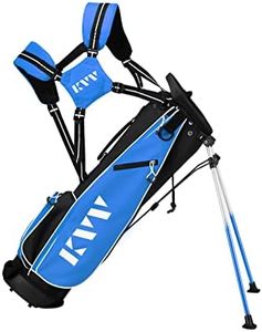 KVV Junior Golf Stand Bag, Lightweight Golf Stand Bag for Children Kids Ages 11-13(Blue