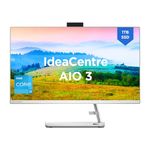 Lenovo IdeaCentre AIO 3 12th Gen Intel i3 27" FHD IPS 3-Side Edgeless All-in-One Desktop with Alexa Built-in (8GB/1TB SSD/Win11/MS Office 2021/5.0 Camera/Wireless Keyboard & Mouse), F0GJ00QSIN