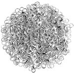 AUGSUN 200Pcs Silver Lobster Claw Clasps and 200Pcs Open Jump Rings for DIY Bracelet Necklace Jewelry Making, 12mmX7mm