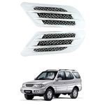 Oshotto Car Decorative FD-697 Electroplate Air Flow Intake Scoop Turbo Bonnet Vent Hood Compatible with Tata Safari (Chrome)