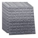 TLISMI 20Pcs PE Foam Brick Wallpapers DIY Self Adhesive 3D Brick Design Wall Panels Peel and Stick Wall Tiles Waterproof Anti fouling Wallsticker for Home Décor (77cm2.52ftX70cm2.29ft, Approx116SqFt)