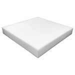 Foamma 4" x 24" x 24" High Density Upholstery Foam Padding, Thick-Custom Pillow, Chair, and Couch Cushion Replacement Foam, Craft Foam Upholstery Supplies, Foam Pad for Cushions and Seat Repair