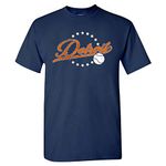 Pro Baseball Vintage Team Men's Retro Fan Apparel, Detroit - Navy Shirt, 3XL