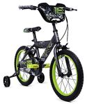 Huffy Delirium 16 inch BMX Style Boys Bike - Green + Gunmetal Grey 5-7 Years