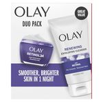 Olay Retinol 24 + Peptide, Duo Pack, Cleanser 150 mL, Moisturizer 50 mL