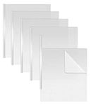 Better Office Products Sliding Bar Clear Report Covers, 50 Per Box, White Slider Bars, Durable 5 mil Poly Thickness, Letter Size, Transparent Report Covers with White Slider Bars, Box of 50