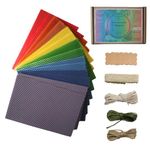 Beeswax Candle Making Kit - 14 Beeswax Sheets for Candle Making - Size 5 x 8” Colors of The Rainbow - Candle Making Supplies - Make Your Own Rolled Candle - DIY Beeswax Candle