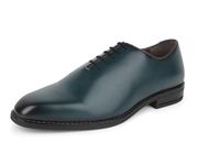 LOUIS STITCH Men's Lace-up Derby Formal Shoes | Handmade Dual Tone Patina Finish | Breathable Inner Lining | Comfortable for Business, Casual, Parties | Green | (SXWC) (Size-9UK)