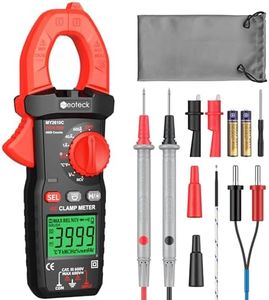 Neoteck Clamp Meter 4000 Counts Amp Meter for TRMS AC Current AC/DC Voltage 600A Auto Range Digital Multimeter with Capacitance Continuity Resistance NCV Diode Test for Car Electric Cabinet