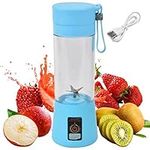 Portable Blender Personal Mini Blender, Shakes Smoothies Ice Jucier Cup Strong Power Rechargeable Blender Handheld Electric Fruit Six Bladesfor Home Office Sports Travel Outdoors