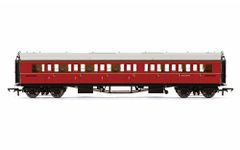 Hornby R4766 BR Collett Coach Corridor Composite LH W6138W Train Model Set, Maroon