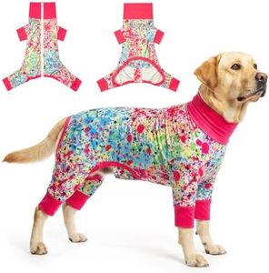 Sychien Dog Sun Shirt Breathable UPF 50+ UV Protection Summer Pet Apparel Quick Dry Lightweight Stretchy Soft Dogs Cooling Vest for Small Medium Large Dogs, Mixed Color, 4XL