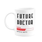 Visibee Future Doctor Loading Please Wait FPM162 Printed on Ceramic White Coffee Mug