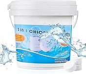 450g Chlorīne Pucks for Pool, 1 Inch Long-Lasting Slow-Dissolving Chlorīne Pucks for Hot Tub, Chlorīne Tablets for Pool and Spas, Hot Tub Accessories (450, Grams)