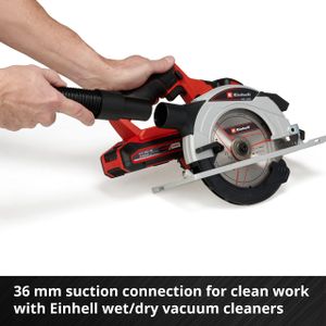 Einhell 18V Cordless Circular Saw – 165mm, Tool-Free, LED, Dust Extraction