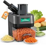 Newhai 3 in 1 Electric Vegetable Dicer Slicer Shredder Multifunctional Vegetable Chopper Automatic Veggie & Fruit Cutter Machine for Commercial & Home Use, 110V, 100W