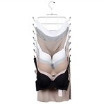 Libex Tank Tops Hanger Camisole Space Saving Bra Organizer Metal Folding Closet Hangers for Bathing Suits, Strappy Dresses Scarfs, Pajamas