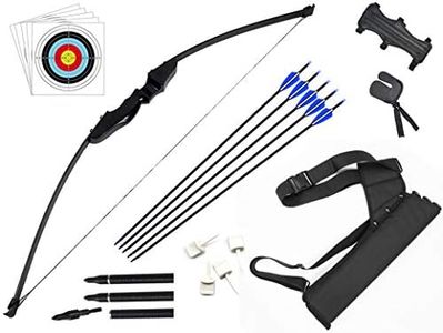 Dostyle Takedown Recurve Bow and Arrow Set Outdoor Archery Hunting Shooting Target Practice Training Longbow with Arrow Quiver (40 LB)
