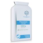 Swiss bioenergetics Potassium Citrate 1000mg Daily dose, 120 Vegan Capsules - High Strength Electrolytes Support Superior & Absorption Great Keto and Fasting No Dairy or Gluten UK Made, Pack of 120