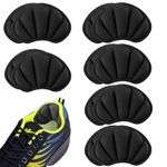 Daiphelim 6 Pairs Unisex Heel Pads for Loose Shoes,Heel Grips liners Inserts for Women Men, Heel Cushion Snugs with Self-Adhesive for Shoes Too Big, Prevent Heel Slipping, Blisters,Heel Pain (Black 01)