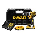 DEWALT 20V MAX Cordless Drill/Driver Kit, Brushless, 1/2-Inch (DCD791D2) Black Yellow