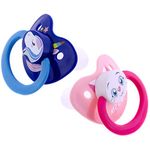 J&Or The Classic Original Adult Sized Pacifier Dummy 2 Units - Delighted Unicorn & Snuggly Cat