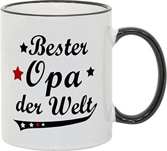 geschenke-fabrik.de Tazza con scritta in lingua tedesca Best Grandpa in the World