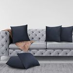 JDX Cushions | Hotel Quality Premium Fibre Sofa Cushions Set of 5 | Cushion 16 inch x 16 inch | Sofa Pillow,Cushion,Cushions for Sofa, Cushion Pillow,Sofa Pillow,Cushions for Bed (Color Grey)