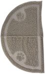 Arm & Hammer Half Circle Litter Mat, Pearl Tan