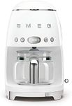 Smeg DCF02WHEU coffee maker Drip coffee maker 1.4 L Fully-auto, Black
