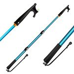 KOMCLUB Telescopic Boat Hook for Docking 6.66FT Floating Boat Hook Pole Newest Luminous Design 4-Segments Lightweight Telescoping Hook for Boat with Non-Slip Grips