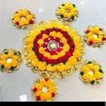 Sanvatsar Home Decorative Rangoli Set of 7