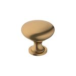 Amerock | Cabinet Knob | Champagne Bronze | 1-1/4 inch (32 mm) Diameter | Edona | 1 Pack | Drawer Knob | Cabinet Hardware