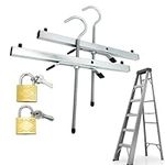 Kirdume Ladder Roof Rack Clamps | Roof Rack Ladder Clamp Lock Universal | roof ladder hook kit | 2 Pack Lockable Safe Ladders with 2 Free Padlocks | Ladder Accessory Lock For Car or Van