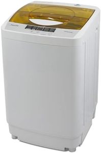 Panda Portable Washing Machine 10 LBS Capacity, Fully Automatic 1.34 Cu.ft. Top Load Portable Washer with Built-in Drain Pump, Compact Laundry Washer for Apartment and Household