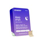 ZENERGY Sleep Oral Strips - Chamomile Lavender Flavor | 5mg Melatonin + 20mg L-Theanine + 100% Vitamin B6 + Botanicals | 0 Sugar, 0 Calories, 0 Gluten, Vegan, Instant Action | 1 Tin = 30 Strips