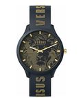 Versus Versace Domus Collection Mens Watch Featuring Sporty Adjustable Silicone Strap, Blue-VSP1O1821, OS, Versus Versace | Domus