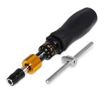 FIRSTINFO H5188 Precision Certified Limiting/Limited Torque Screwdriver, 1/4 Inch Universal Hex Bit Holder, 10-90 in-lbs with Extra T-Handle