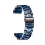 BINLUN Resin Watch Straps 12 14 16 18 20 22 mm for Women Replacement Watch Band 14 Colors Quick Release Wrist Strap Smart Watch Bracelets, Dark Blue,20mm