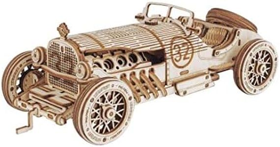 Robotime DIY Wooden Grand Prix Car 3D Puzzle Kit