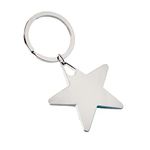ARFUKA Metal Star Keyring Zinc Alloy Star Shaped Keycain Key Ring Key Chain Gift for Christmas Birthday