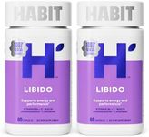 Habit Libido Supplement 2 Pack (120 Capsules) - New Look, Natural Aphrodisiac Blend with Maca, Ashwagandha L-Arginine, Supports Energy and Performance, Vegan, Non-GMO